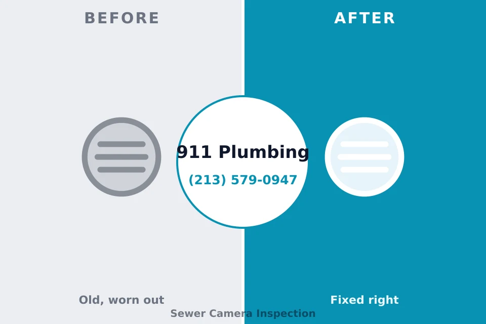 Before and after: plumbing repair Marlene Village, OR